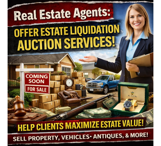 Estate Liquidation Auction Services for Real Estate Agents | Fast Cleanouts, Top-Dollar Sales & On-Time Closings